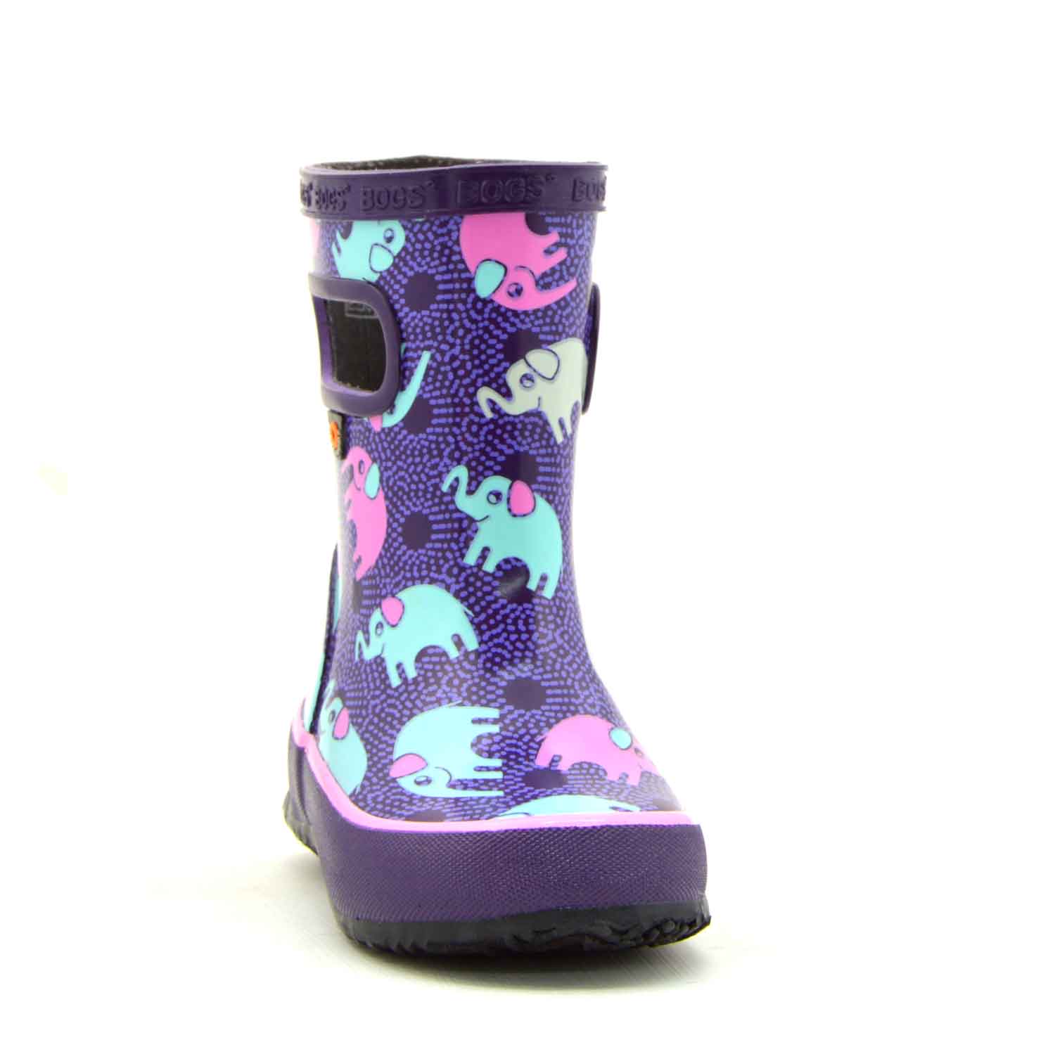 Skipper Elephant Purple Kids Gumboots 7 | Wellies Online