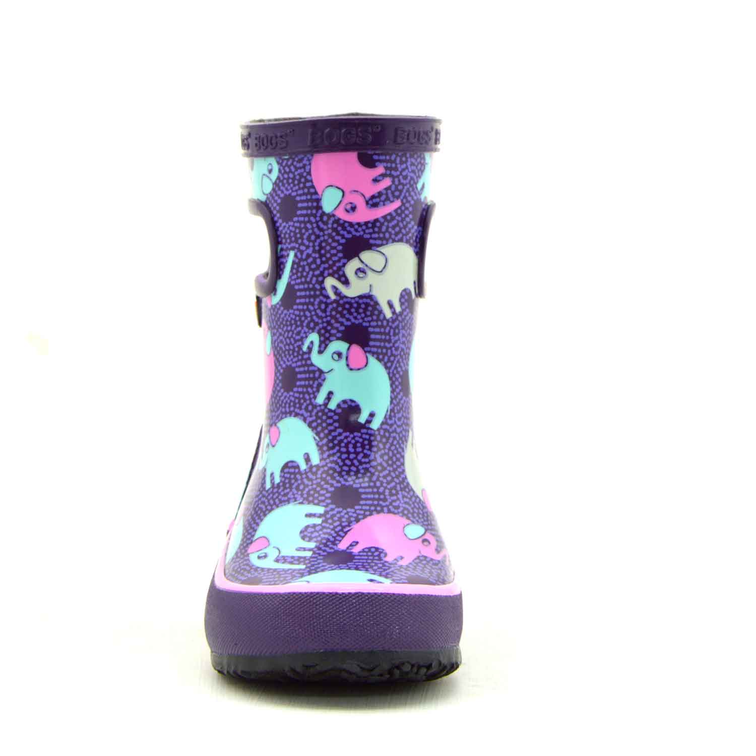 Skipper Elephant Purple Kids Gumboots 8 | Wellies Online