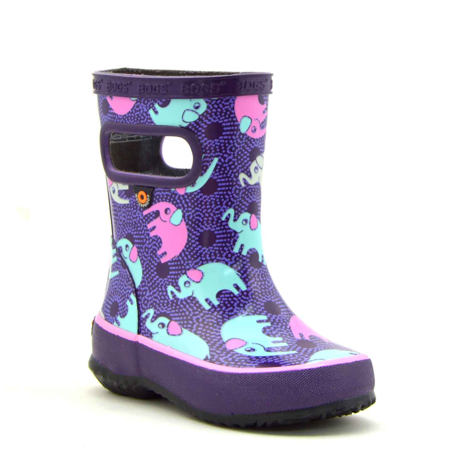 Skipper Elephant Purple Kids Gumboots 5 | Wellies Online