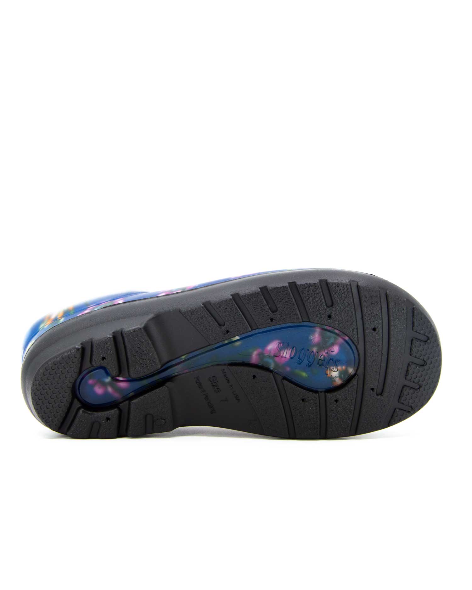 Sloggers Premium Clog Ditsy Blue 3 | Wellies Online