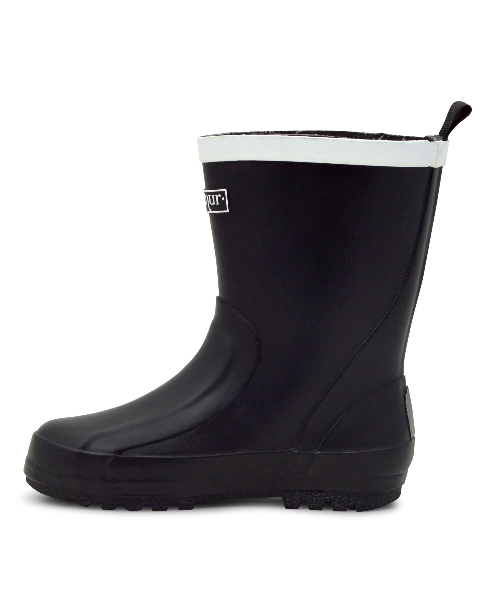 Splasher Black Kids Gumboots