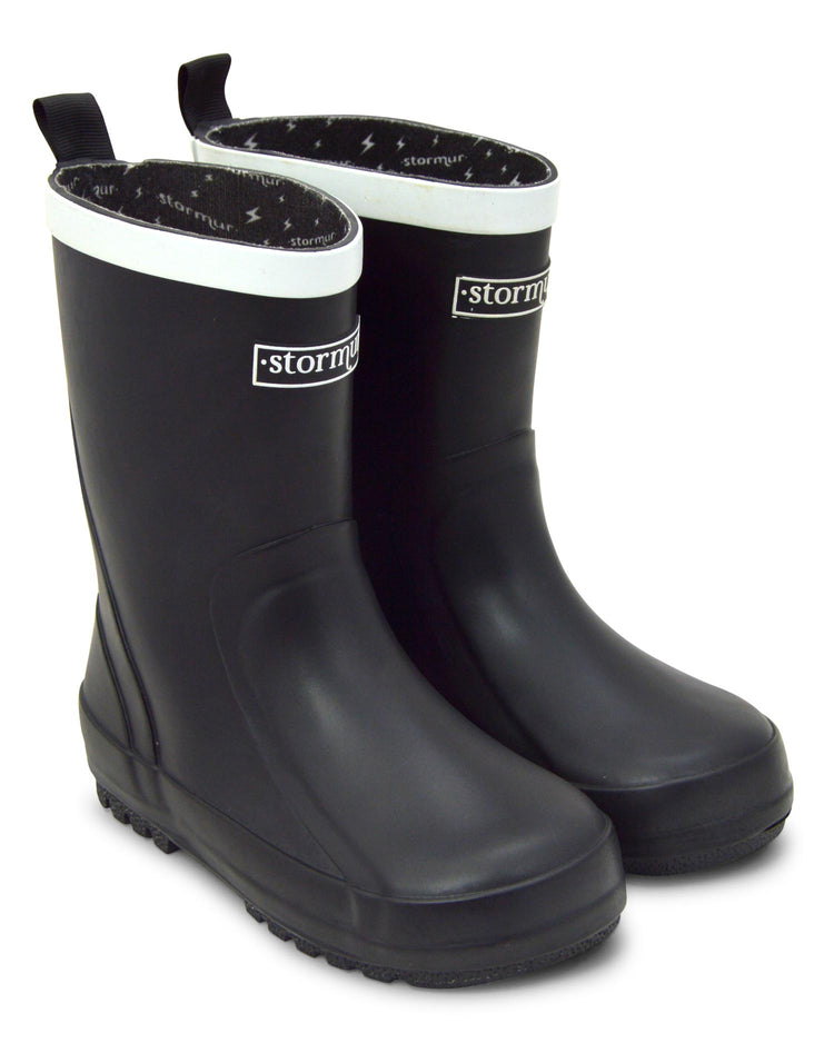 Splasher Black Kids Gumboots 1 | Wellies Online