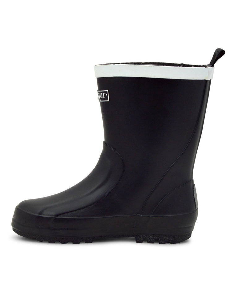 Splasher Black Kids Gumboots 4 | Wellies Online