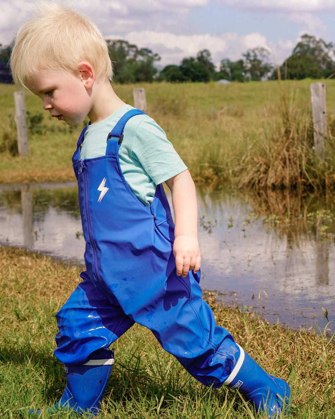 Splasher Blue Waterproof Overalls 4 | Wellies Online