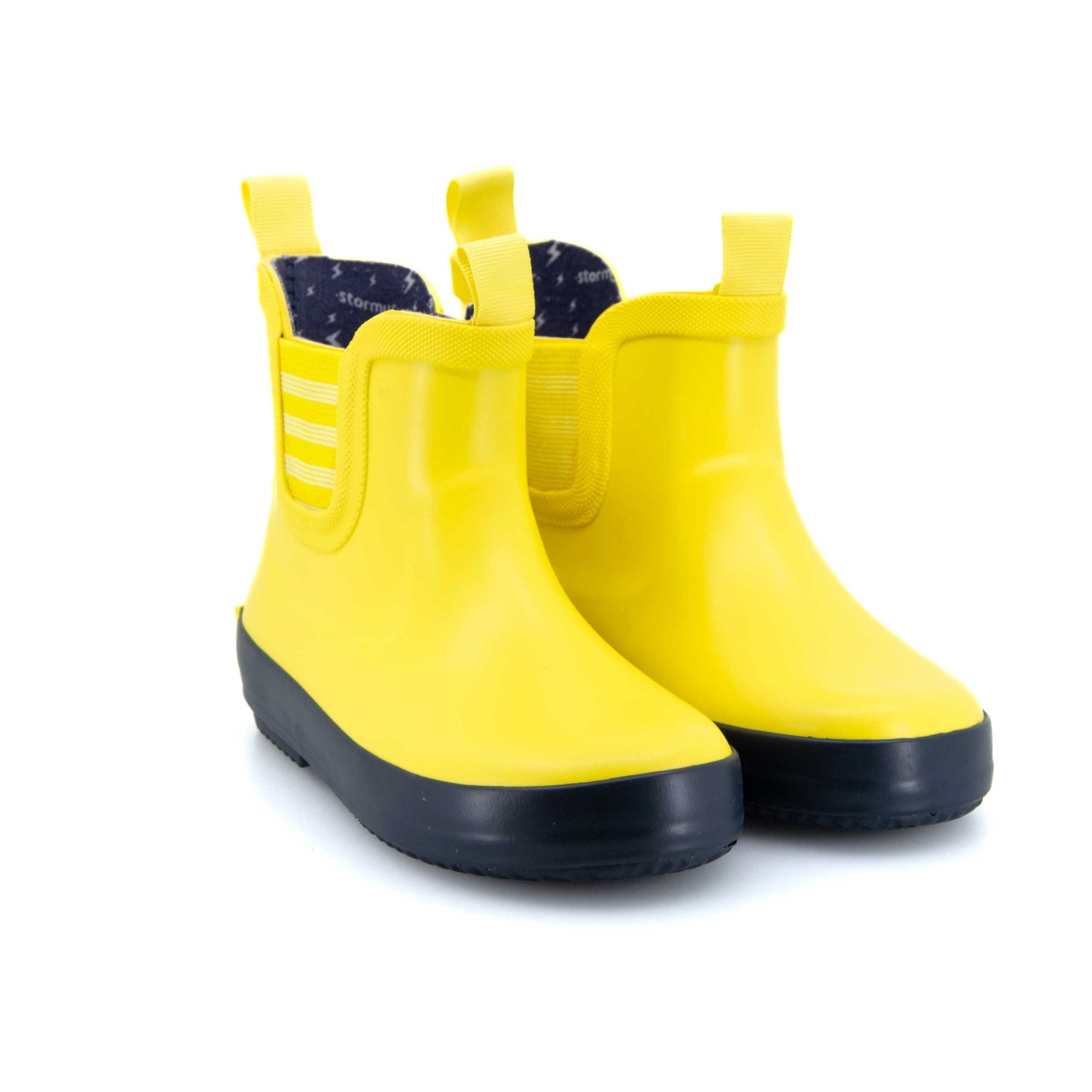 Splasher Kids Gumboots Yellow & Navy 6 | Wellies Online