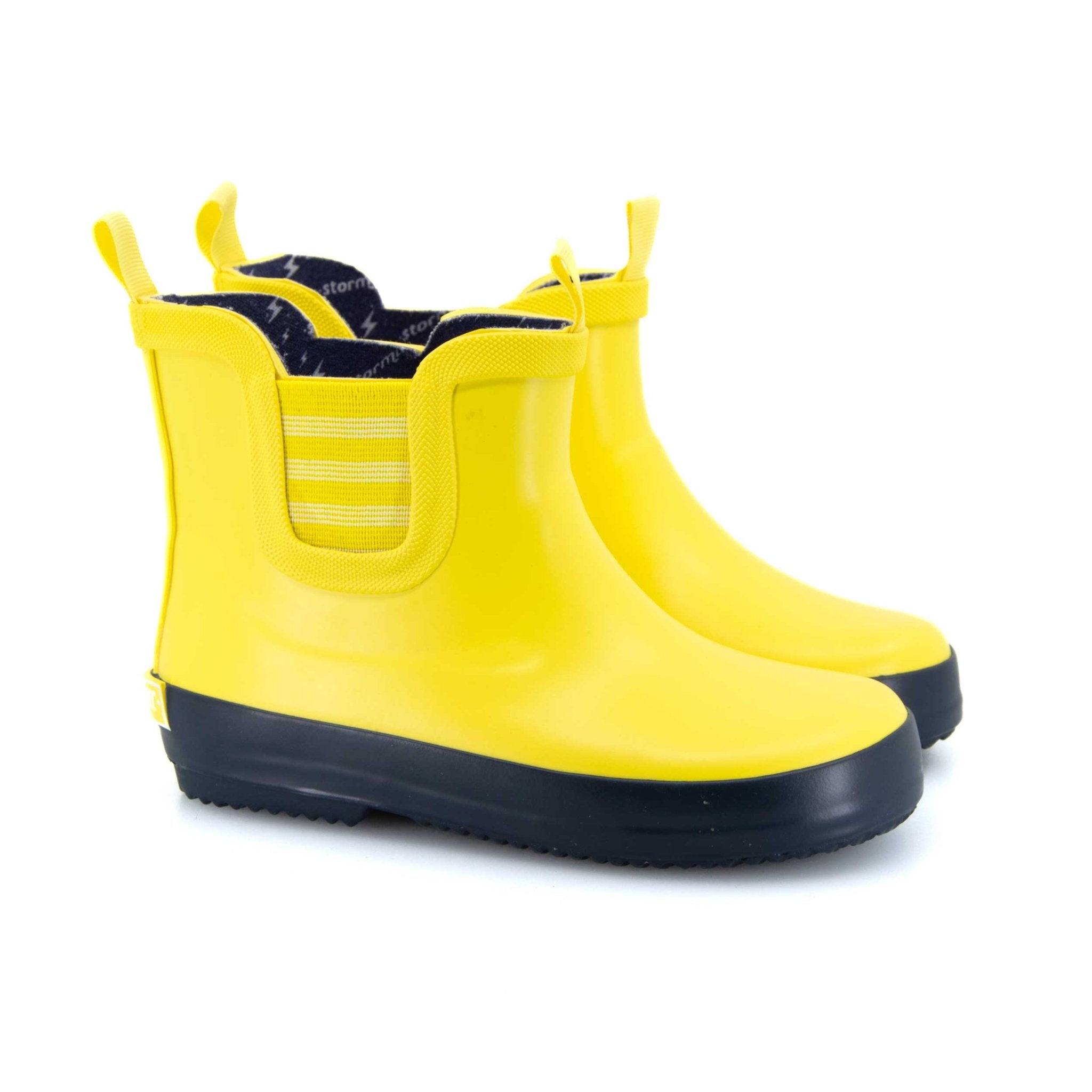 Splasher Kids Gumboots Yellow & Navy 3 | Wellies Online