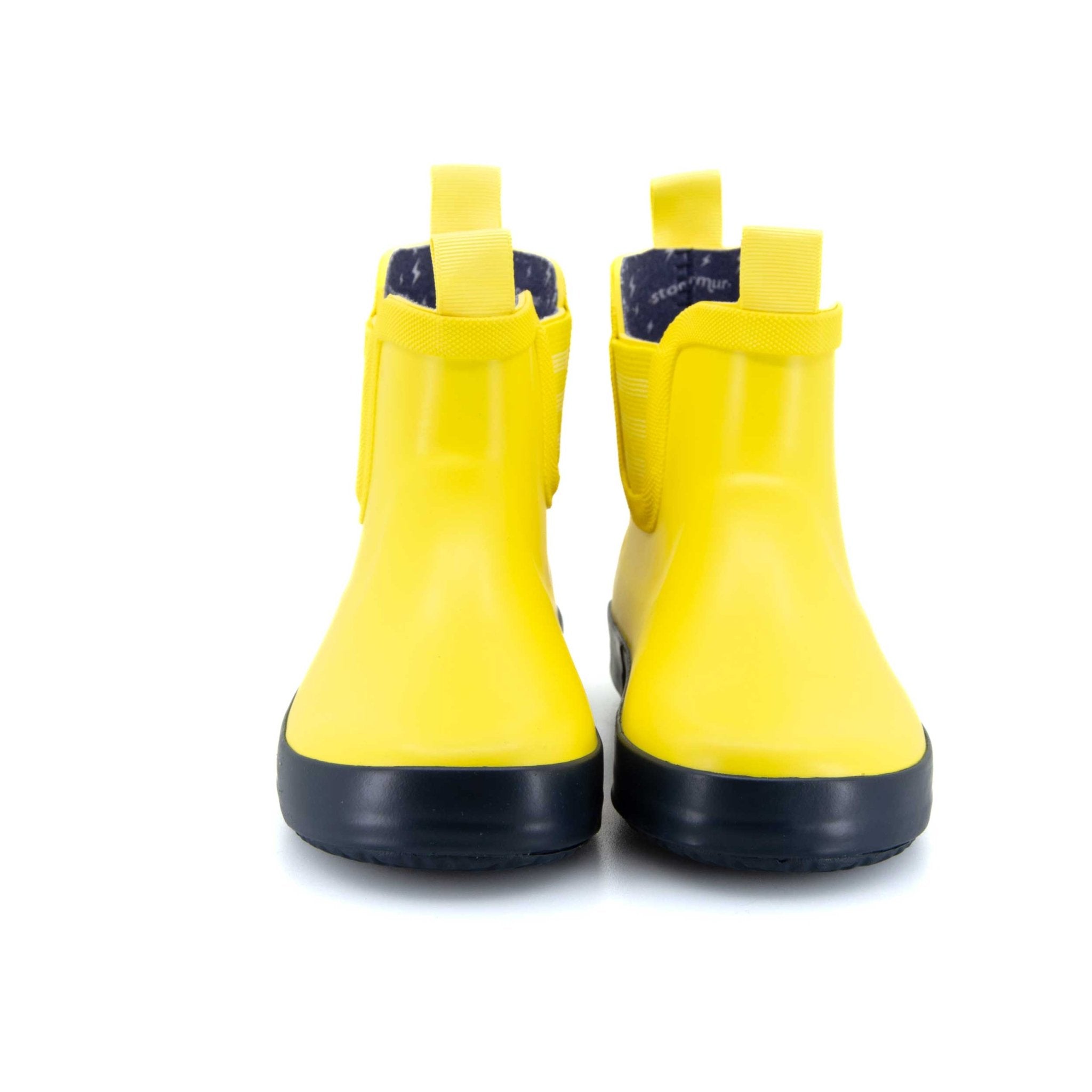 Splasher Kids Gumboots Yellow & Navy 8 | Wellies Online