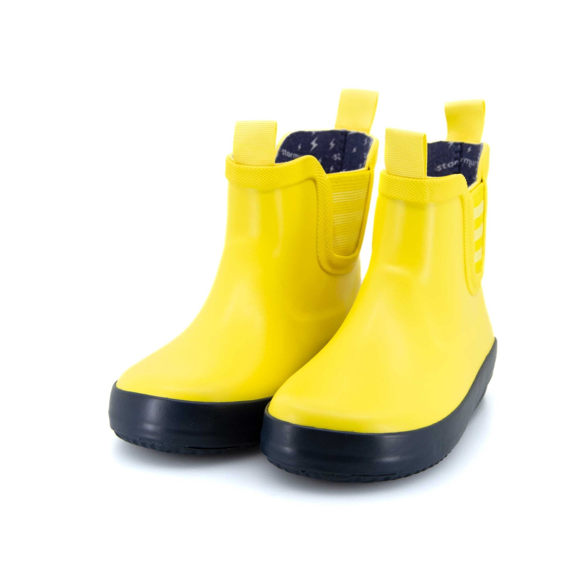 Splasher Kids Gumboots Yellow & Navy 10 | Wellies Online