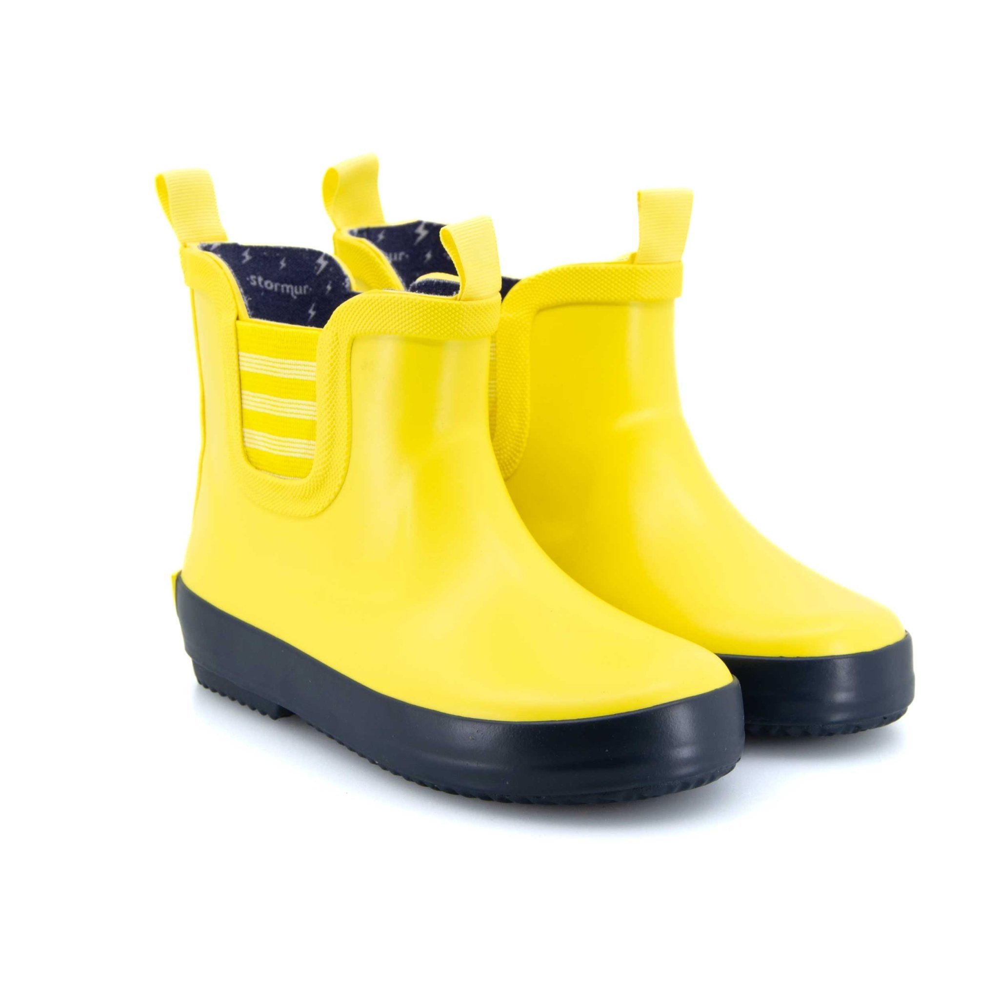 Splasher Kids Gumboots Yellow & Navy 5 | Wellies Online