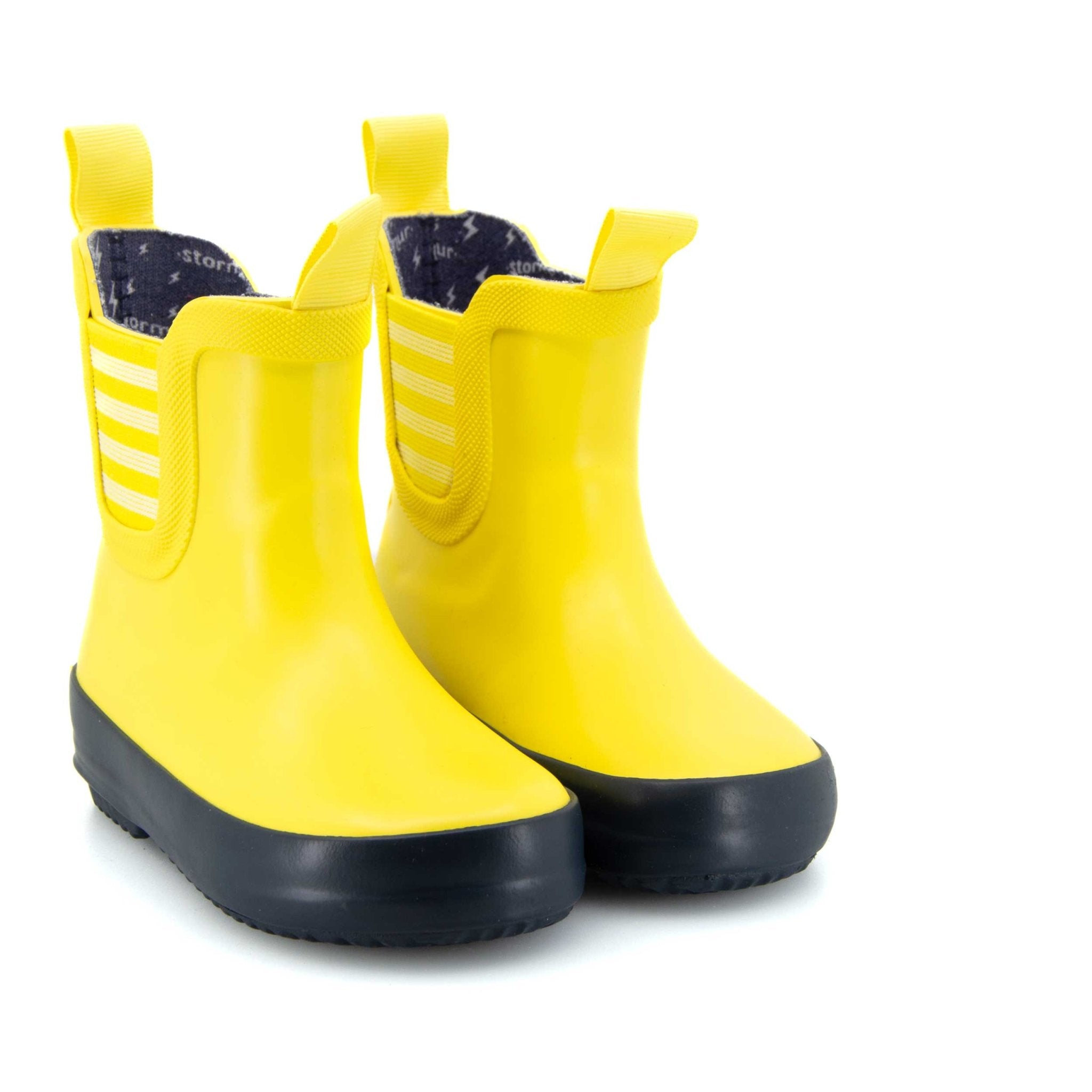 Splasher Toddler Gumboots Yellow & Navy 6 | Wellies Online