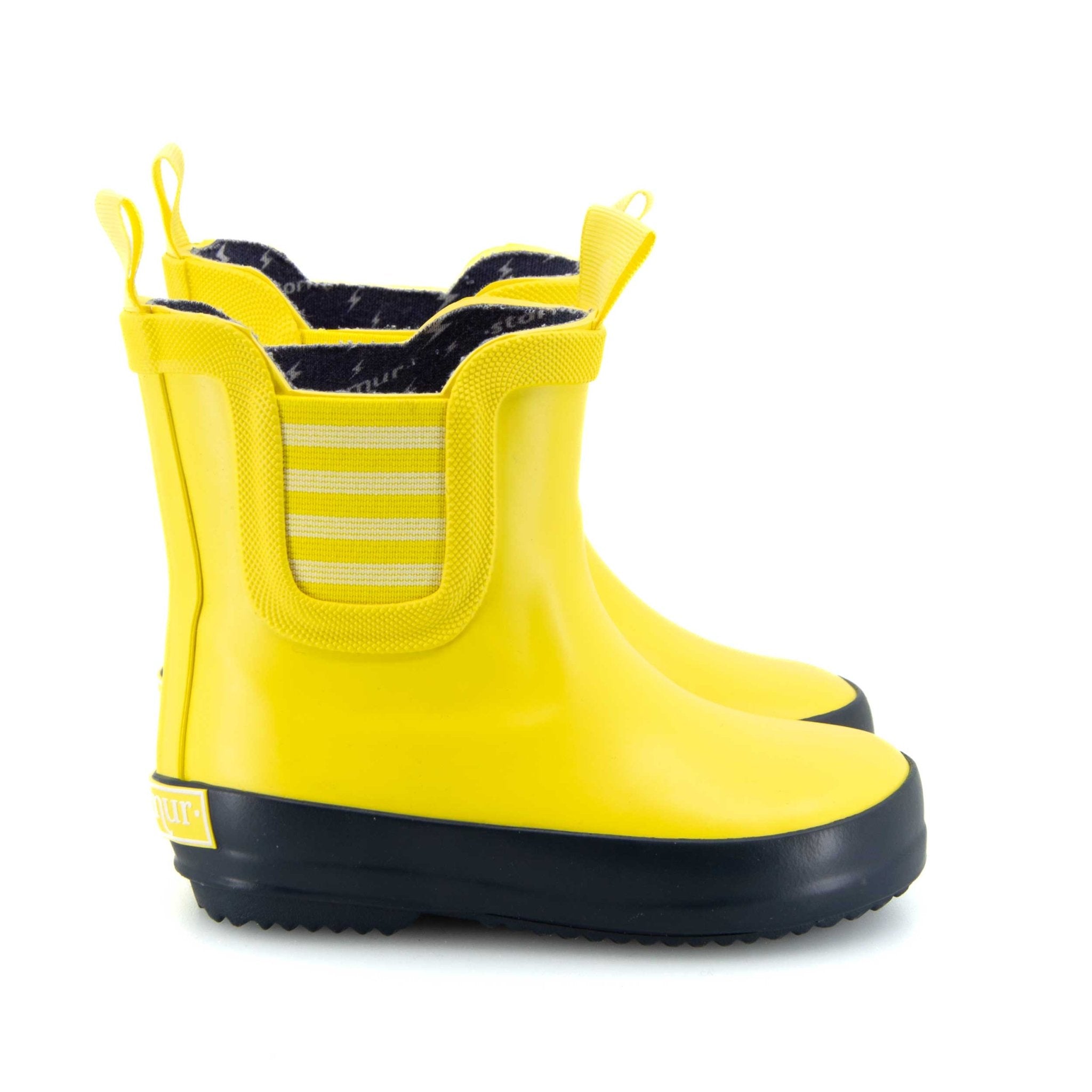 Splasher Toddler Gumboots Yellow & Navy 2 | Wellies Online
