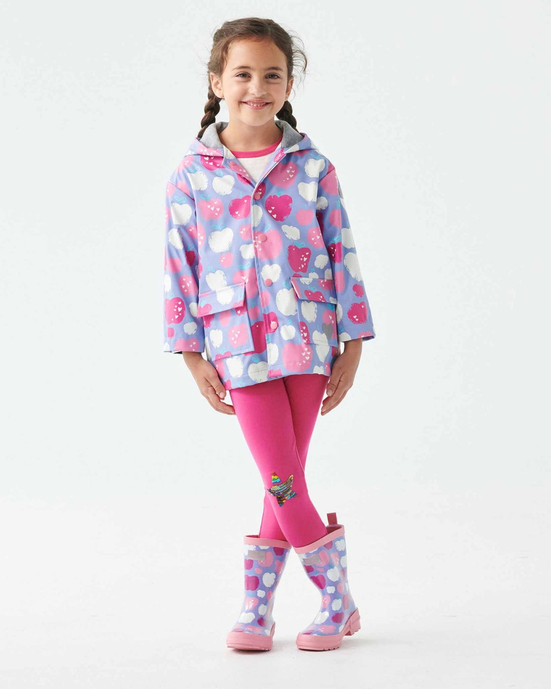 Stamped Apples Raincoat 3 | Wellies Online