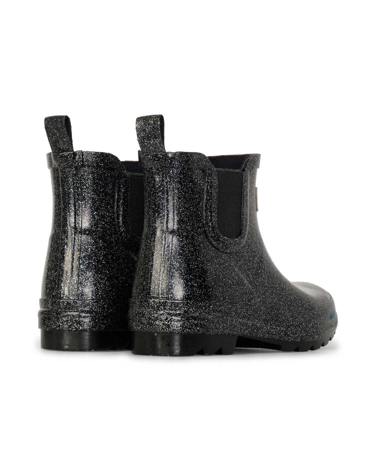 Starry Night Glitter Ankle Gumboots 2 | Wellies Online
