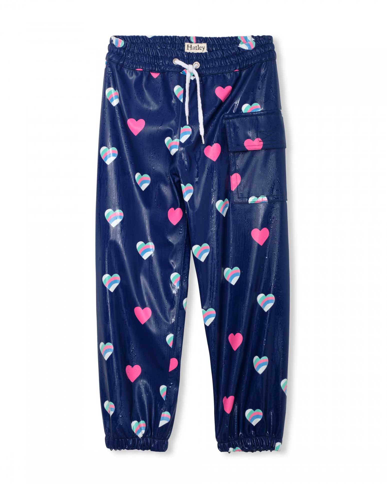 Striped Hearts Changing Colour Splash Pants 2 | Wellies Online