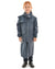 Kids Navy Pioneer Long Raincoat