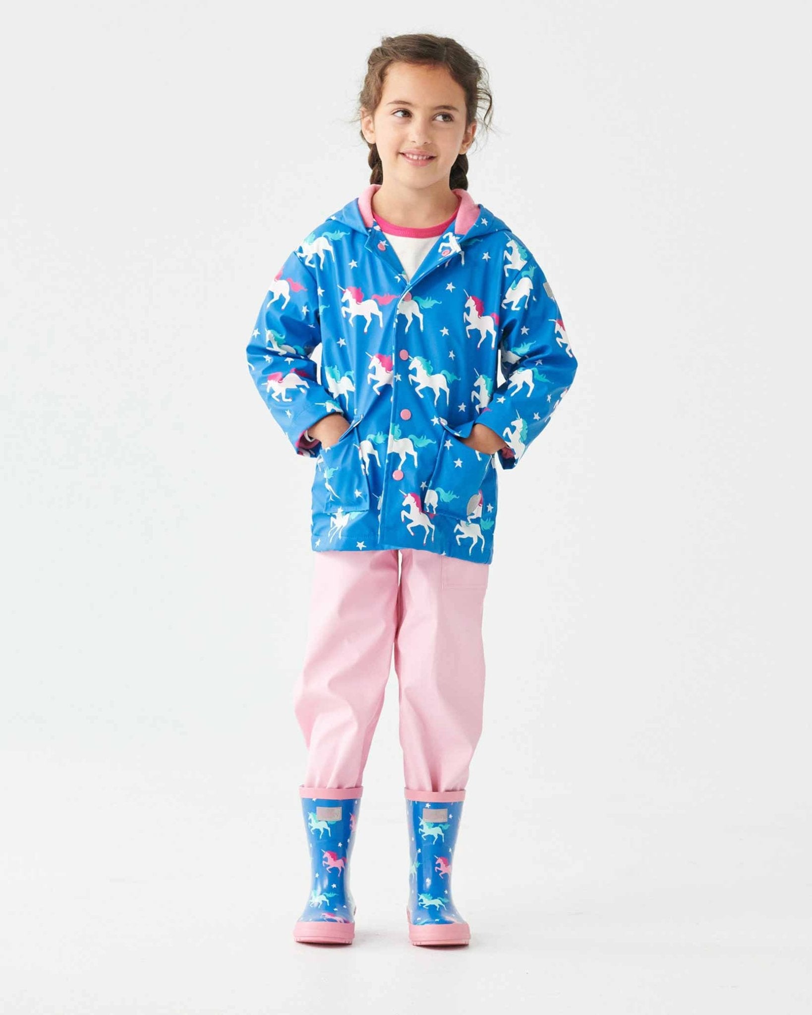 Twinkle Unicorns Colour Changing Raincoat 3 | Wellies Online