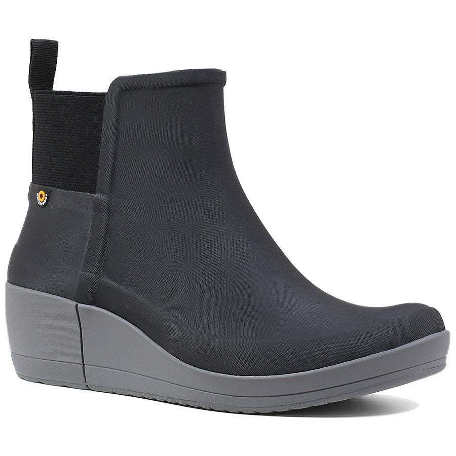Vista Wedge Wellies Black
