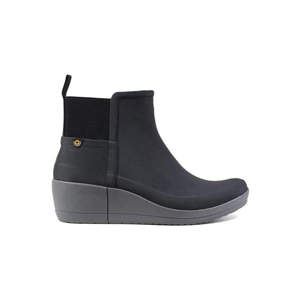 Vista Wedge Wellies Black