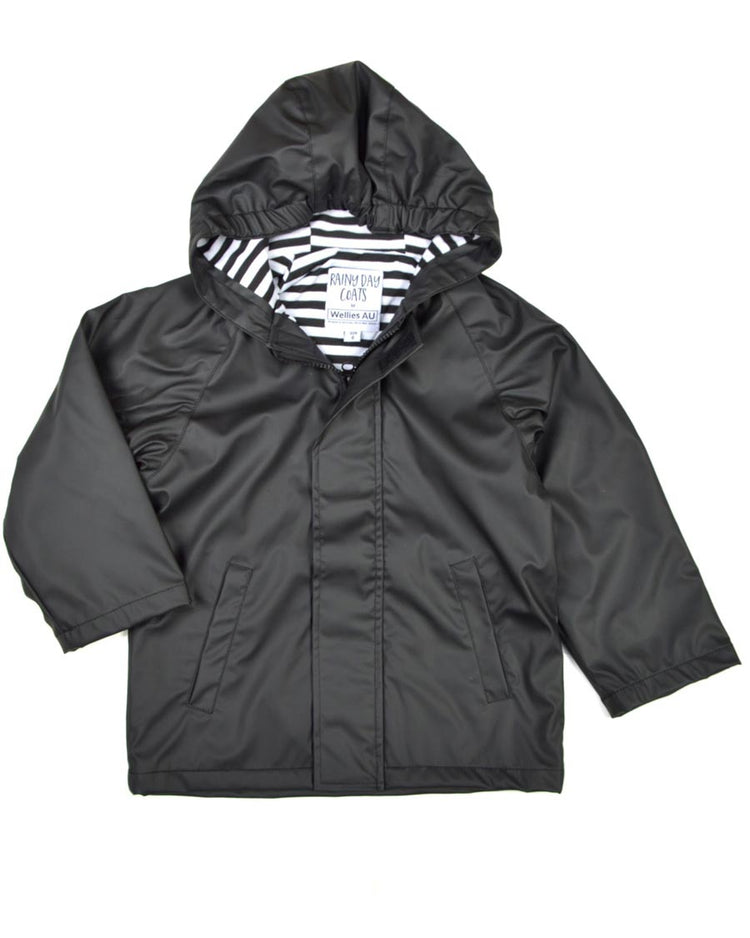 WelliesAU Black Rainy Days Raincoat 2 | Wellies Online