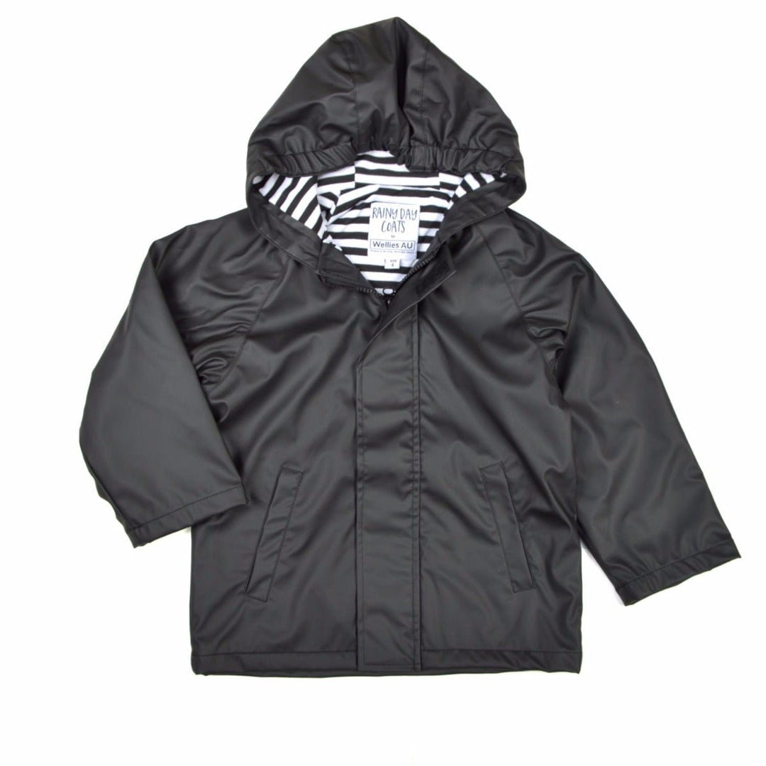 WelliesAU Black Rainy Days Raincoat 3 | Wellies Online