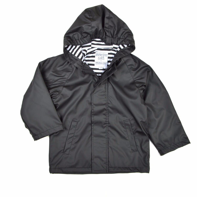 WelliesAU Black Rainy Days Raincoat 3 | Wellies Online