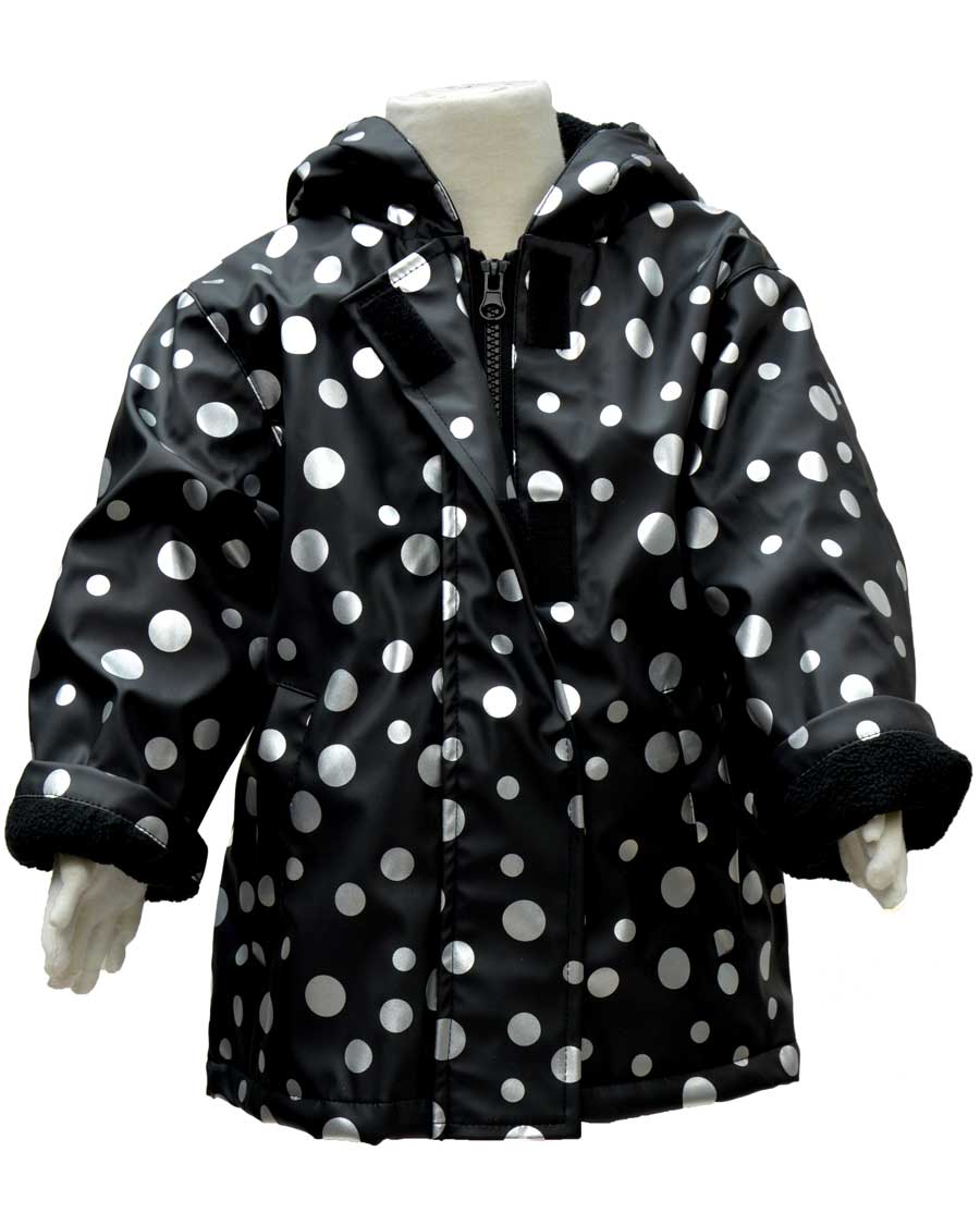 WelliesAU Metallic Spots Rainy Days Raincoat