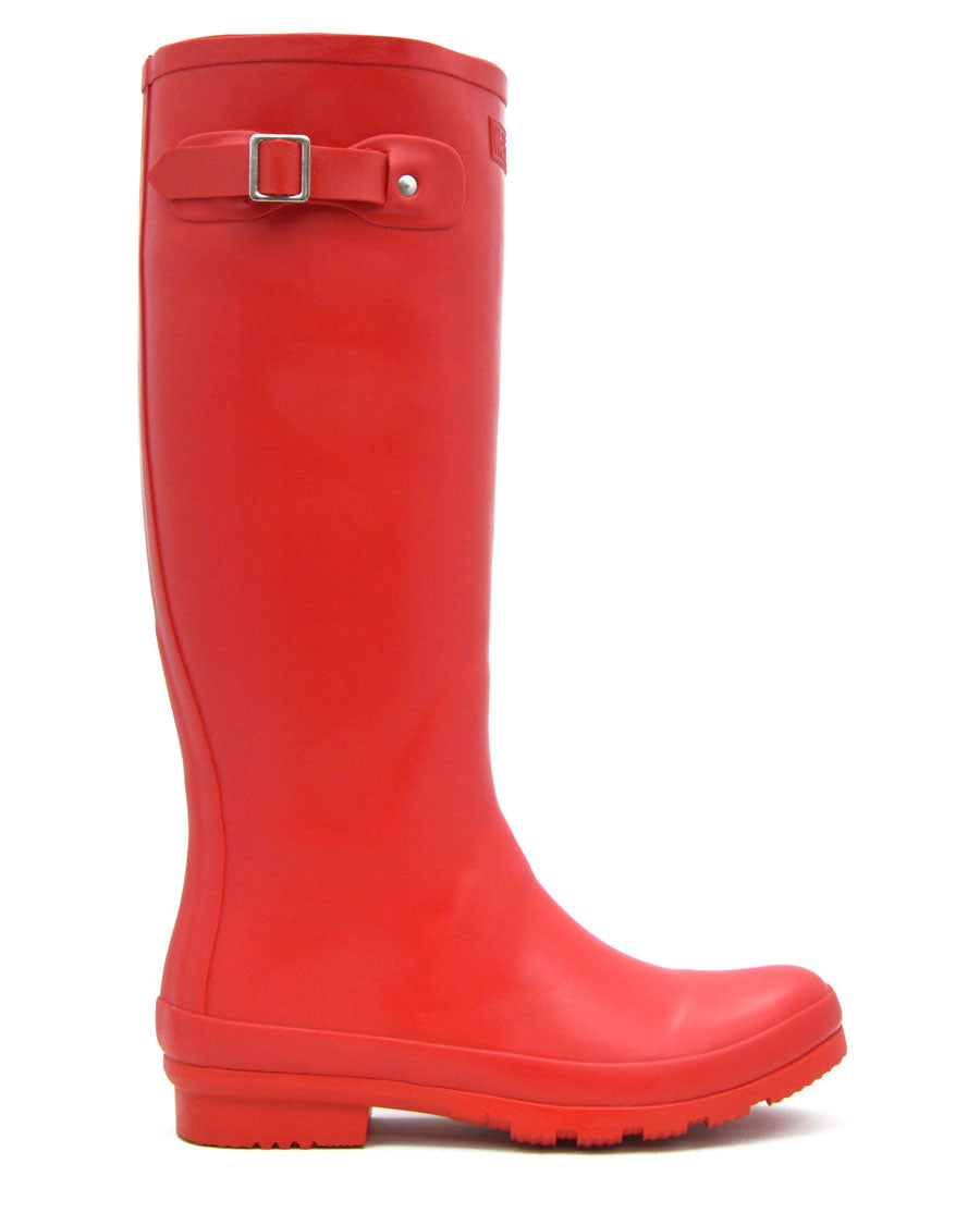 Red Tall Wellies