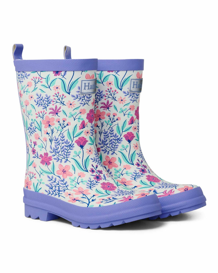 Wild Flowers Matte Gumboots 2 | Wellies Online