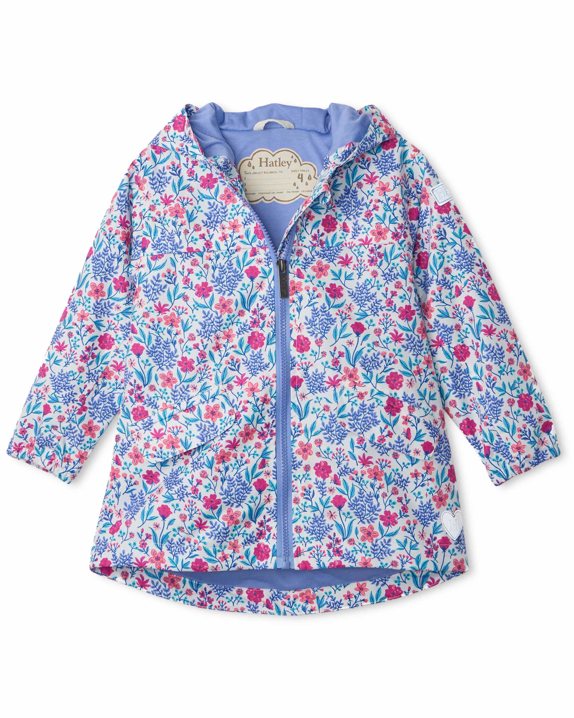 Wild Flowers Microfiber Rain Jacket