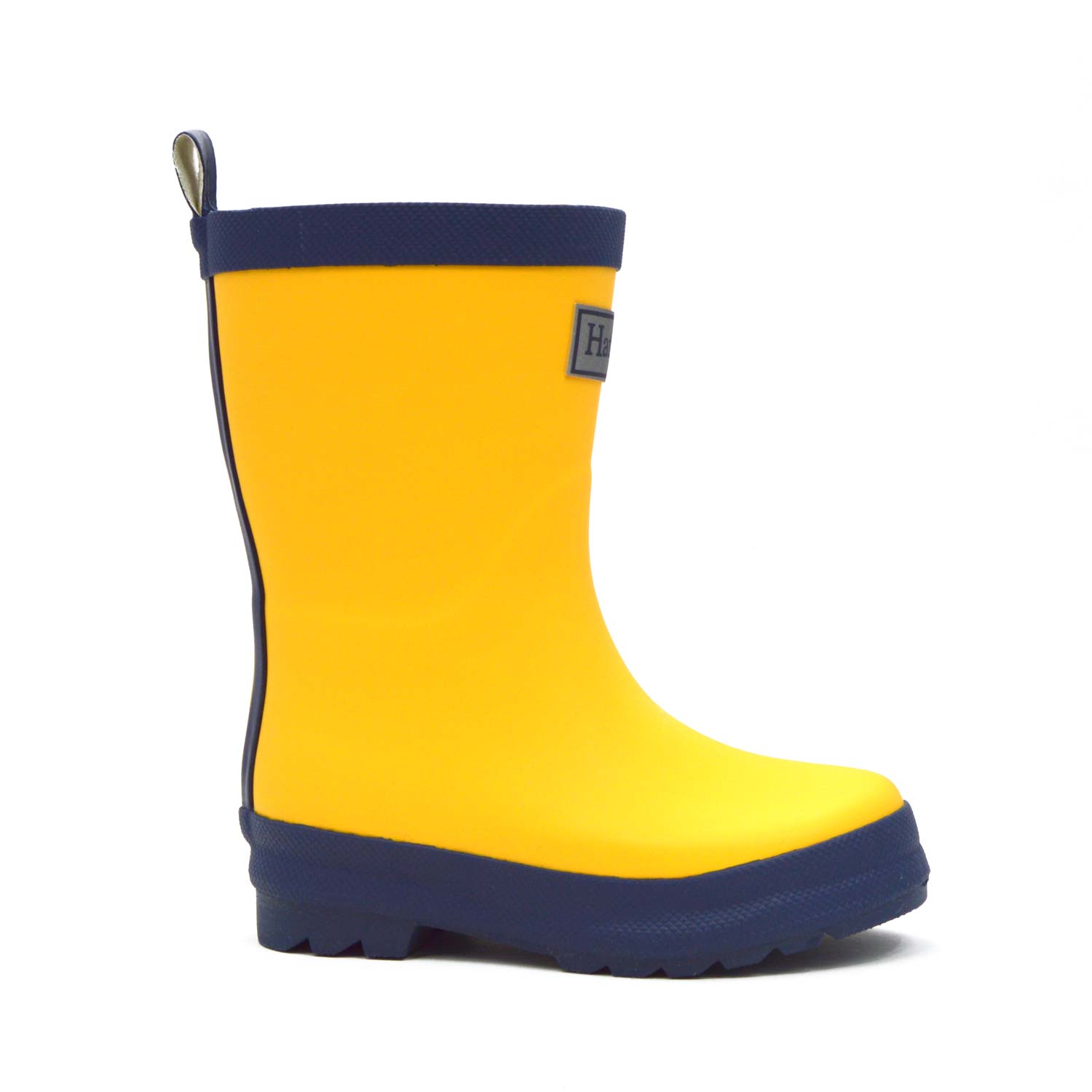 Yellow & Navy Matte Kids Gumboots 3 | Wellies Online