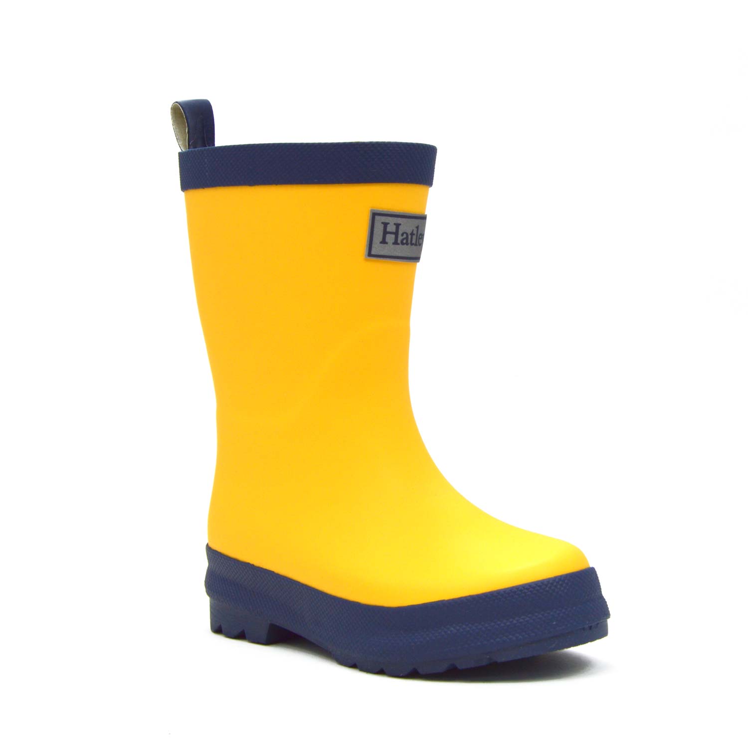 Yellow & Navy Matte Kids Gumboots 5 | Wellies Online