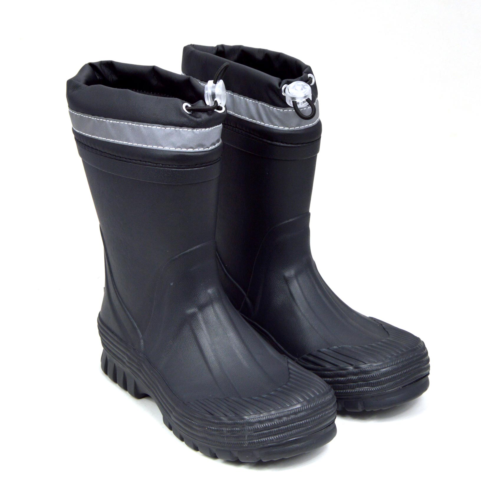 Youth Toggle Black Gumboots 28 | Wellies Online