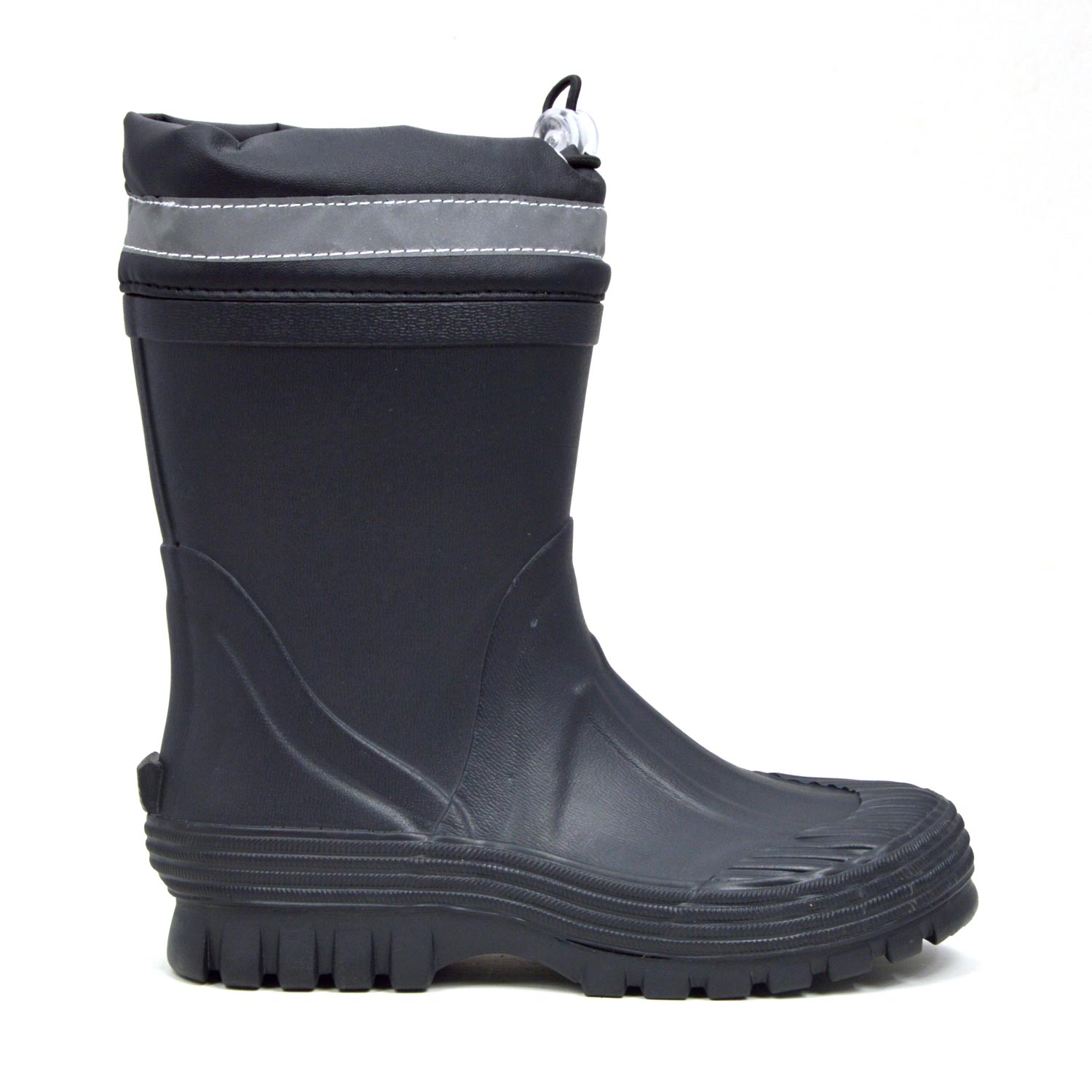 Youth Toggle Black Gumboots 2 | Wellies Online